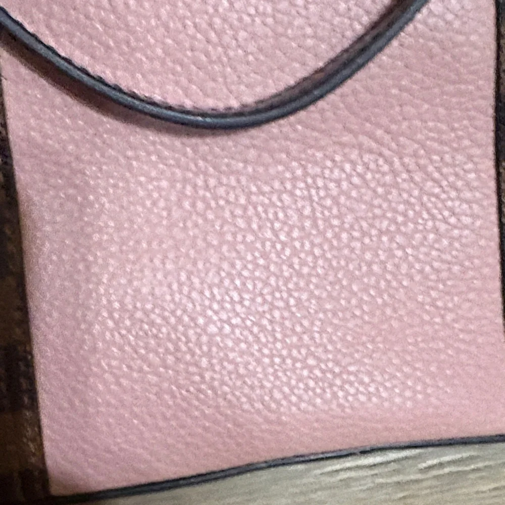 Louis Vuitton Jersey Brown Damier Tote with Pink - Picture 5 of 11